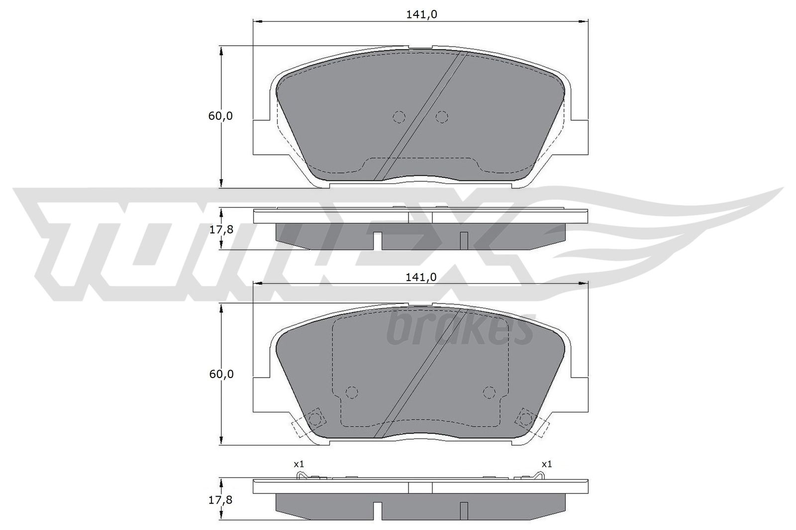 TOMEX Brakes TX 17-01 Sada...